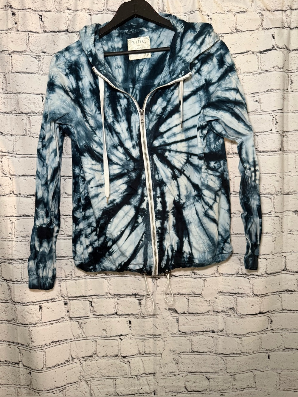 Zine. Blue the dye jacket. Size L